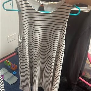 Striped Sleeveless Dress
